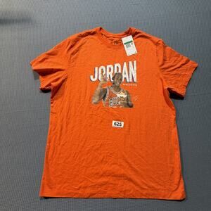 JORDAN JUMPMAN Men Orange Tee Sz XL Brand New